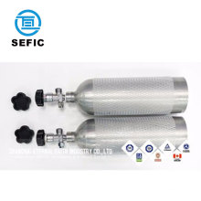 DOT Type E 4.34L CE HPA aluminum co2 gas cylinder, co2 tank